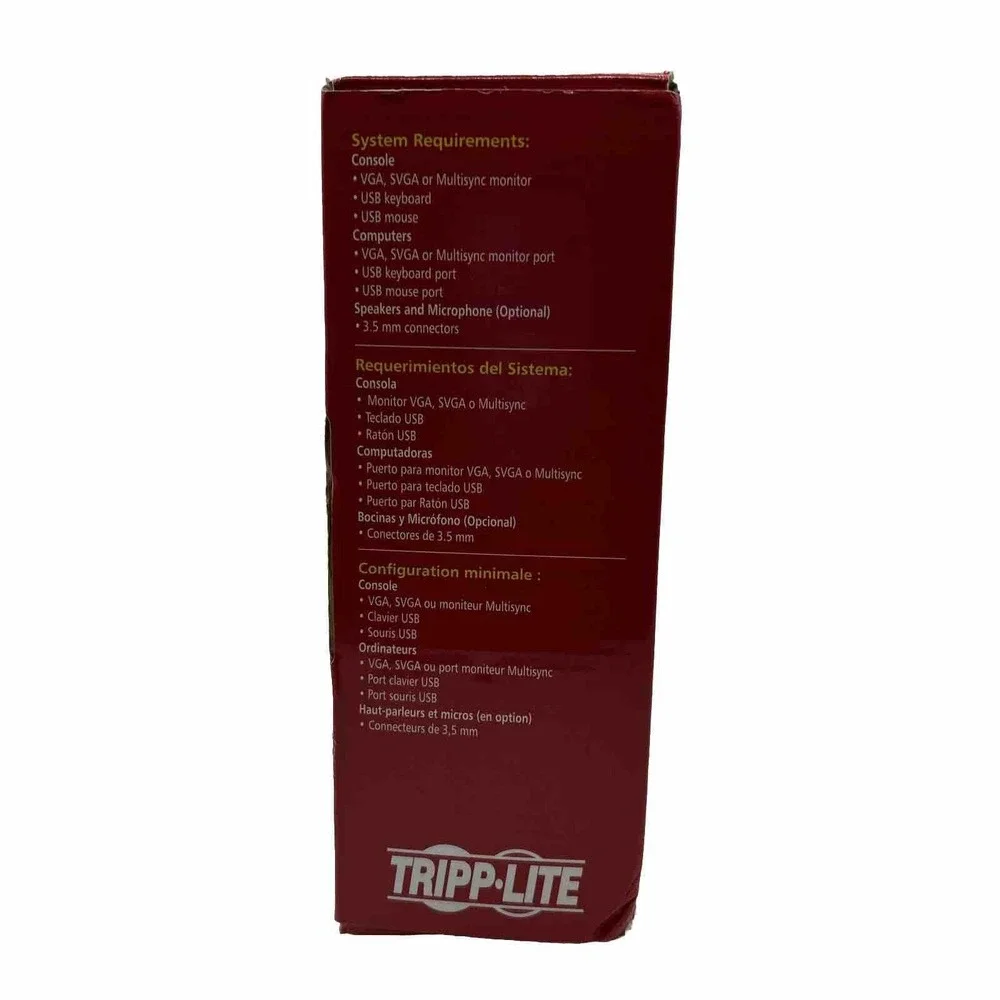 TRIPP LITE B004-VPA2-K-R 2-PORTS COMPACT PS/2 KVM EXTERNAL SWITCH. ULE3-8